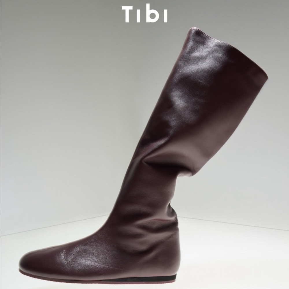 Tibi Pete Boot size 39 portwine like new!!
